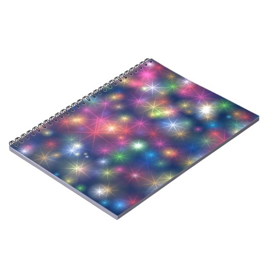 Happy New Year Party Glitter Stars Notitieboek (Linkerzijde)