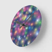 Happy New Year Party Glitter Stars Ronde Klok (Hoek)