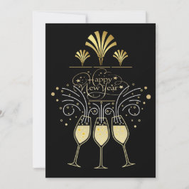 Happy New Year Party Kaart