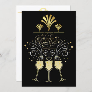 Happy New Year Party Kaart
