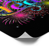 Happy New Year Party New Years Eve 2026 Fireworks  Poster (Hoek)