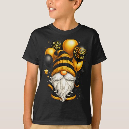 Happy New Year Party New Years Eve 2026 Gnome Love T-shirt (Voorkant)