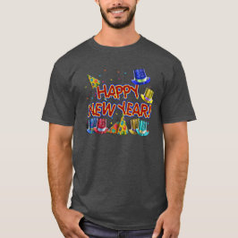 Happy New Year Party Petten T-shirt