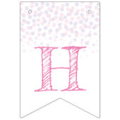 Happy New Year party roos roze champagne Vlaggetjes (Tweede vlag)