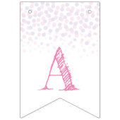 Happy New Year party roos roze champagne Vlaggetjes (Derde vlag)