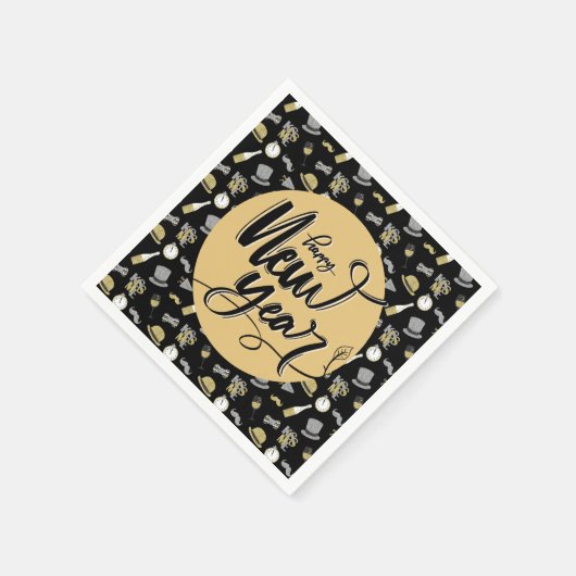 Happy New Year Party Servet (Hoek)