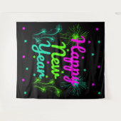 Happy New Year Party Wandkleed (Voorkant (horizontaal))