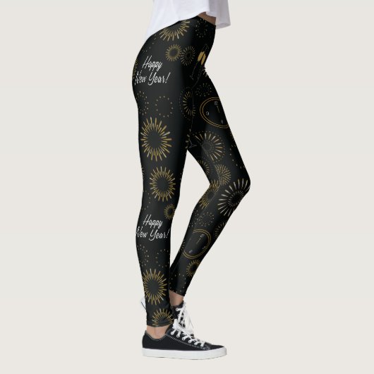Happy New Year Pattern - Leggings (Rechts)