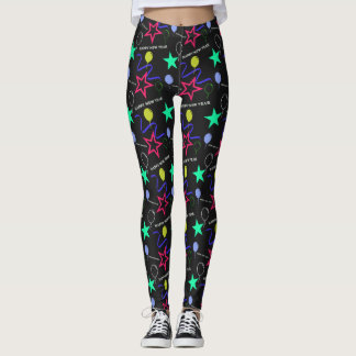 Happy New Year Pattern-Leggings Leggings