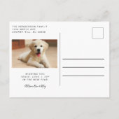 Happy New Year Peace Out 2020 Foto Feestdagenkaart (Achterkant)