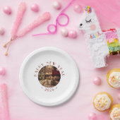 Happy New Year Personalized Photo Text Papieren Bordje (Feest)