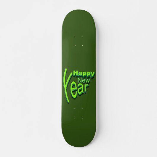 HAPPY NEW YEAR PERSOONLIJK SKATEBOARD (Voorkant)