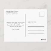 Happy New Year Photo Briefkaart (Achterkant)