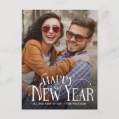 Happy New Year Photo Briefkaart (Voorkant)
