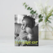 Happy New Year Photo Briefkaart (Staand voorkant)