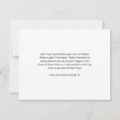 Happy New Year Photo Collage Kaart Notitiekaartje (Achterkant)