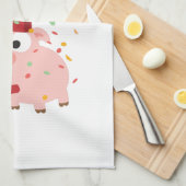 Happy New Year Pig Theedoek (Quarter Fold)