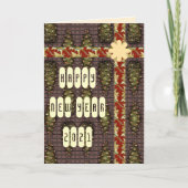 Happy New Year Pine Cone Greetings Feestdagen Kaart (Voorkant)