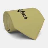 Happy New Year Polka Dot Stropdas (zwart en goud) (Opgerold)