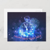 Happy New Year postcard gift 20XX Briefkaart (Voorkant / Achterkant)