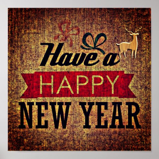 Happy New Year poster (Voorkant)