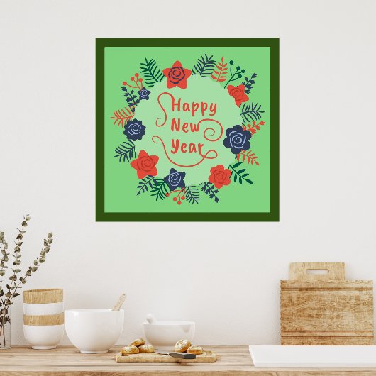 HAPPY NEW YEAR POSTER (Keuken)