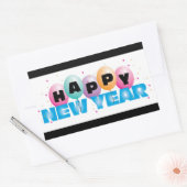 Happy New Year Rectangle Stickers (Envelop)