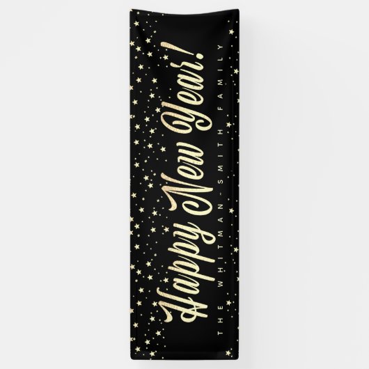 Happy New Year-reeks groot Spandoek (Verticaal)