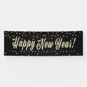 Happy New Year-reeks groot Spandoek (Horizontaal)
