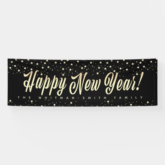 Happy New Year-reeks groot Spandoek (Horizontaal)