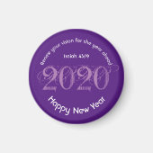 Happy New Year RENEW VISION 2020 Stylish Paars Magneet (Voorkant)