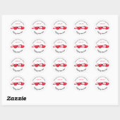 Happy New Year RENEW VISION 2020 Stylish Ronde Sticker (Vel)