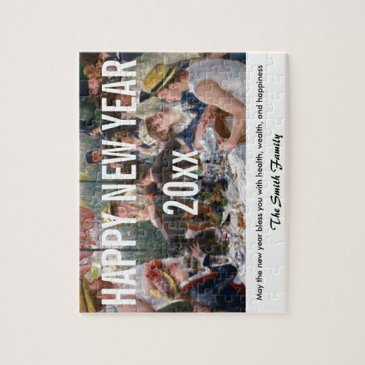 Happy New Year / Renoir's Luncheon Boating Party Legpuzzel (Verticaal)