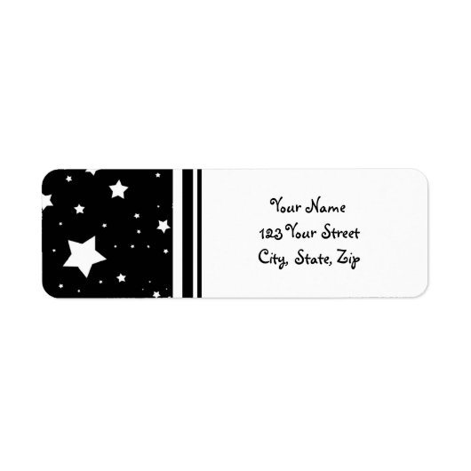 Happy New Year Return Address Labels (Voorkant)