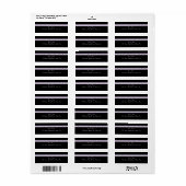 Happy New Year Return Address Labels (Full Sheet)