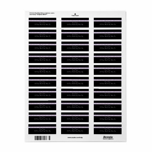 Happy New Year Return Address Labels (Full Sheet)