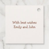 Happy New Year Roos Gold Script Champagne Bedankjes Labels (Achterkant)