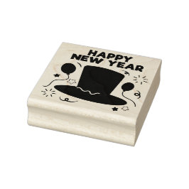 Happy New Year Rubber Stamp Rubberstempel