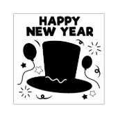 Happy New Year Rubber Stamp Rubberstempel (Afrduk)