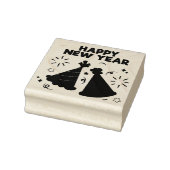 Happy New Year Rubber Stamp Rubberstempel (Stempel)