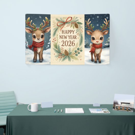 happy new year rustic party banner (Beurs)