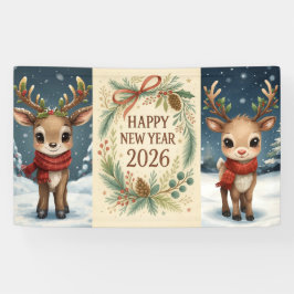 happy new year rustic party banner