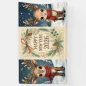 happy new year rustic party banner (Verticaal)