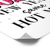 Happy New Year Same Hot Mess 2026 New Year Coquett Poster (Hoek)
