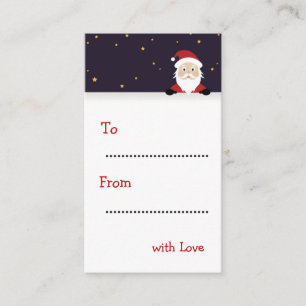 Happy New Year Santa Claus Gift labels