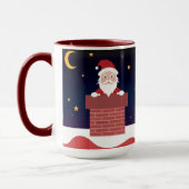 Happy New Year Santa op het dak Mok (Links)