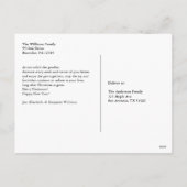 Happy New Year Script-foto Feestdagenkaart (Achterkant)