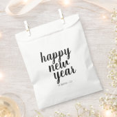 Happy New Year Script Party Favor Bags Bedankzakje (Geknipt)
