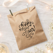 Happy New Year Script Party Favor Bags Bedankzakje (Geknipt)