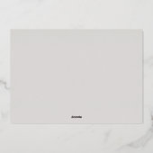 Happy New Year Script Photo Gold Folie Feestdagenkaart (Achterkant)